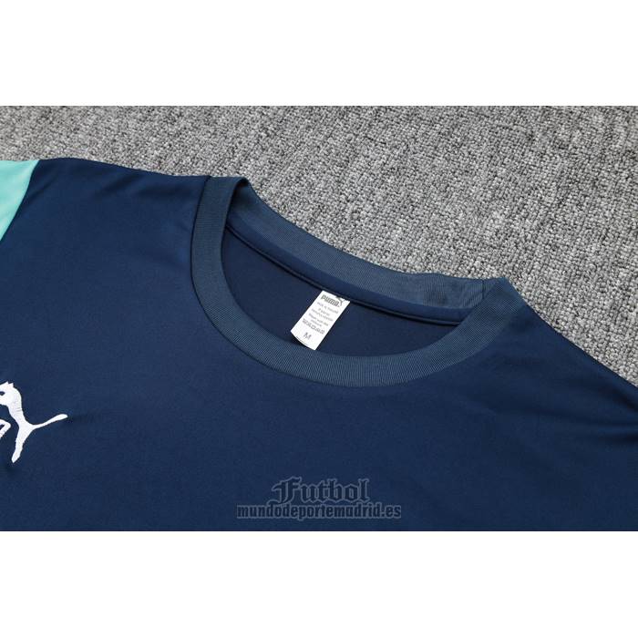 Chandal del Olympique Marsella Manga Corta 2023-2024 Azul